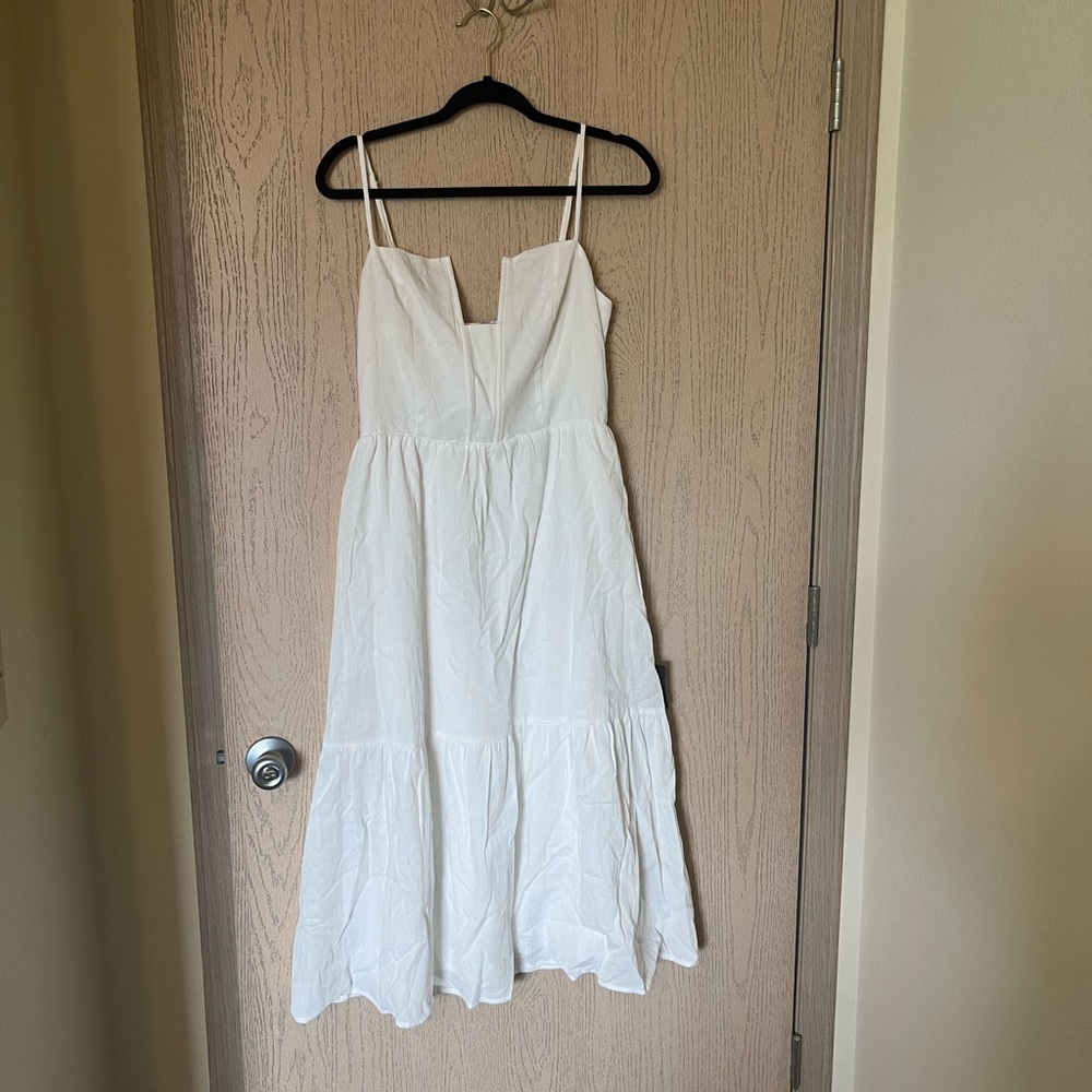 White Midi Dress